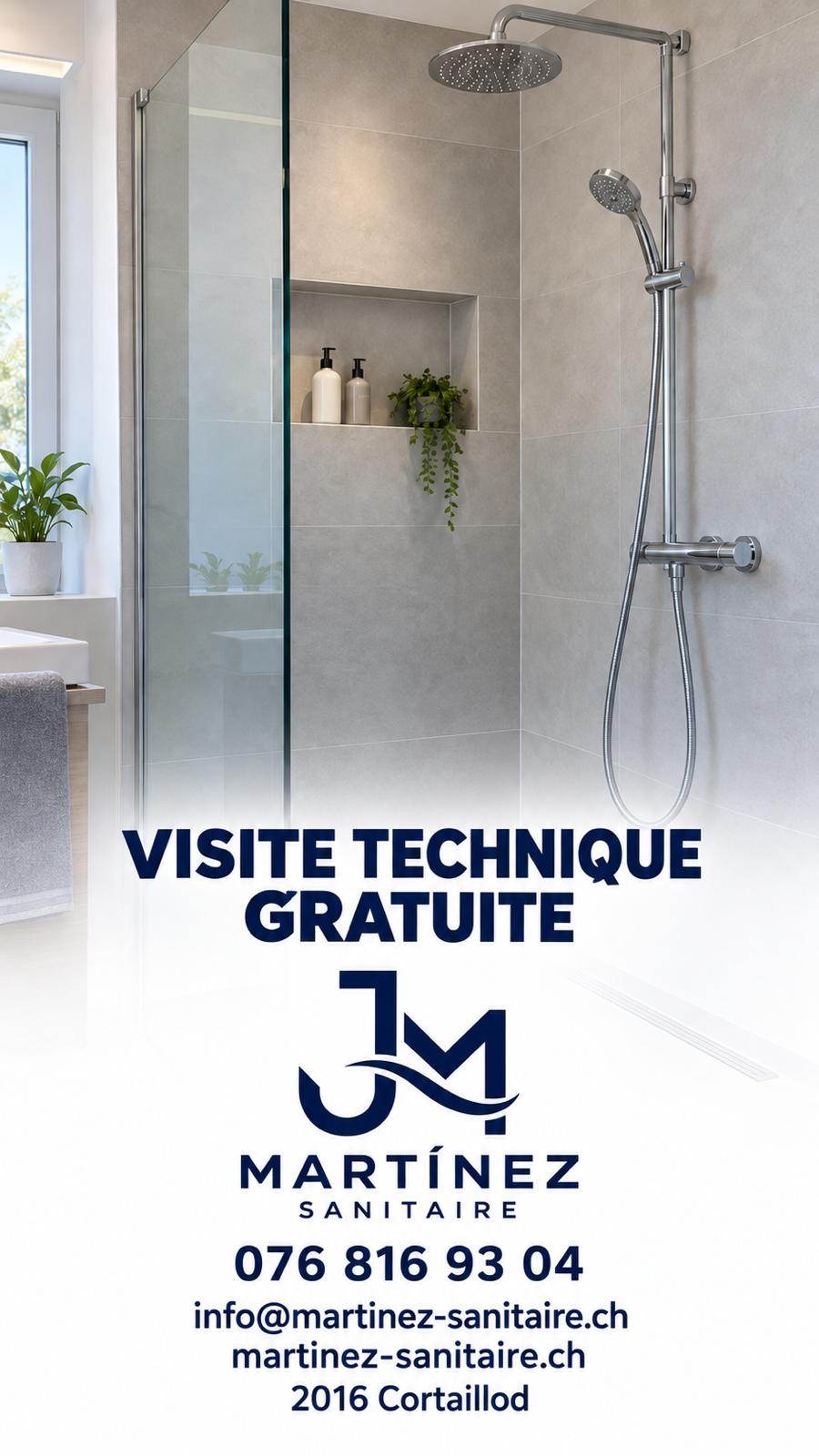 Visite technique gratuite, Martínez Sanitaire à Cortaillod, 076 816 93 04
